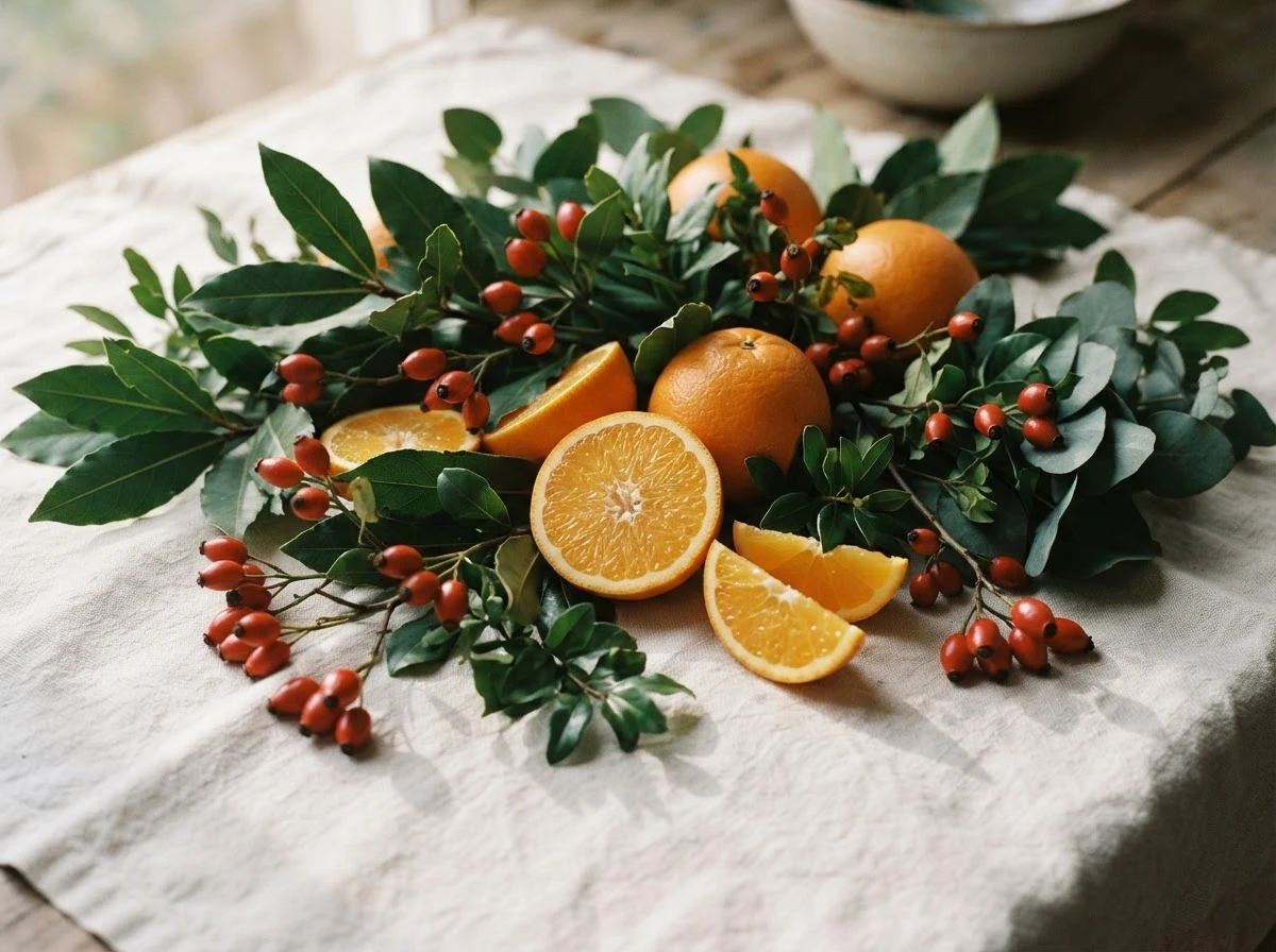 Citrusfrukter och bär för vitamin C